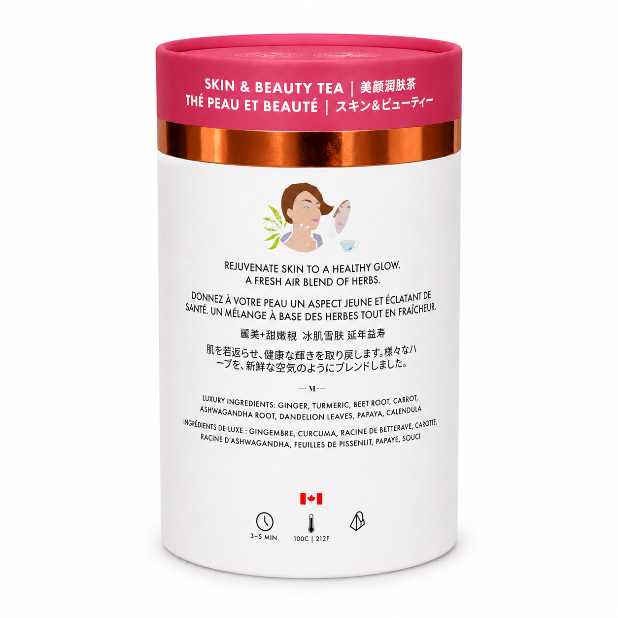 Té de Belleza y Piel Luxury | Canadiense | 24 bolsas