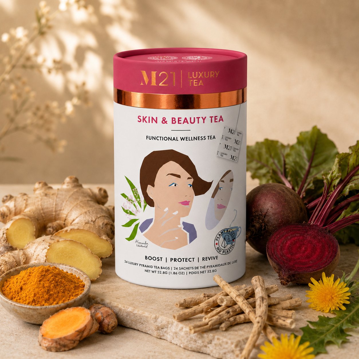 Té de Belleza y Piel Luxury | Canadiense | 24 bolsas